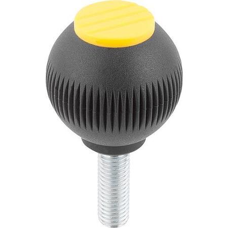 KIPP Ball Grips, external thread, inch K0253.04A47X20